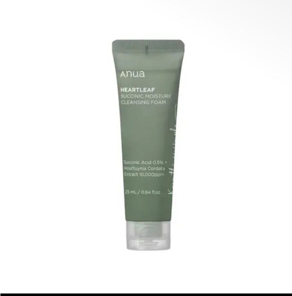 Anua Heartleaf Succinic Moisture Cleansing Foam - Traved Size